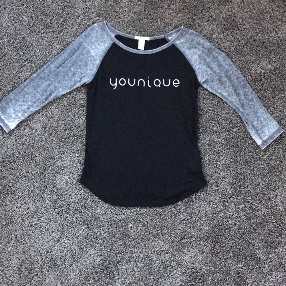 Younique 3/4 sleeve baseball tee. Small
